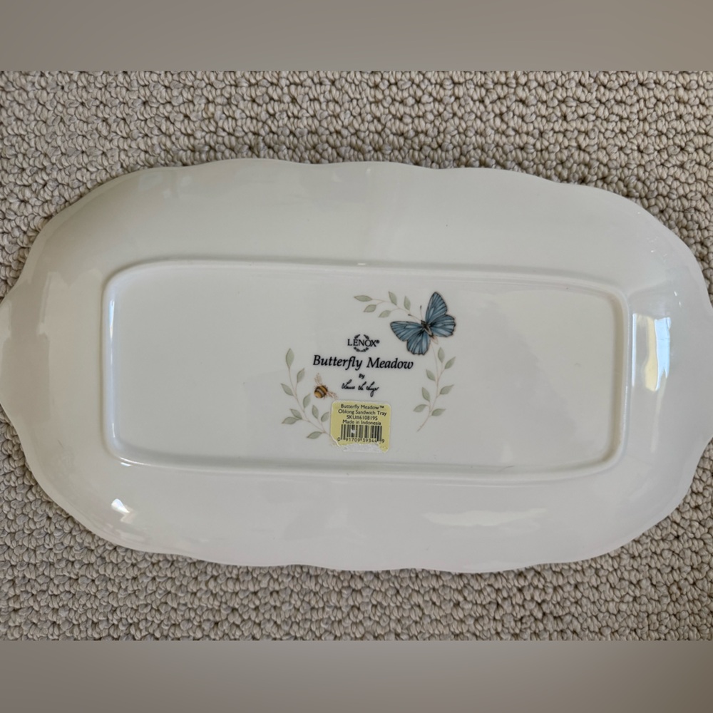 Lenox Butterfly Meadow Sandwich Tray - Picture 2 of 3